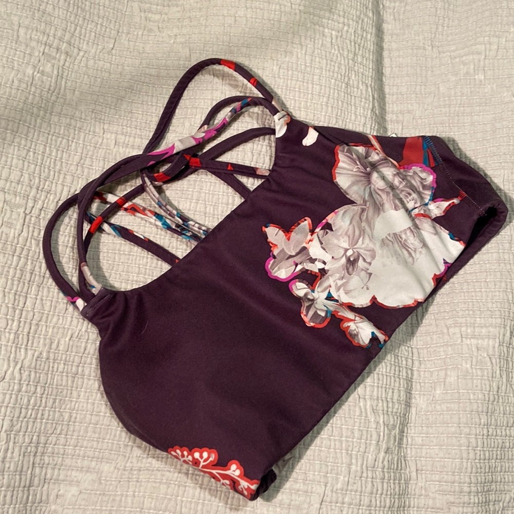 Athleta Hyper Focused Botanical Floral Bra Small